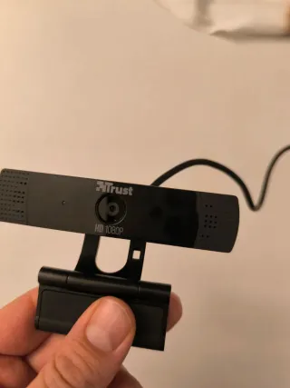 Webcam Trust HD 1080P Negra