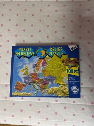 Puzzle 100 piezas Europa Relief Diset