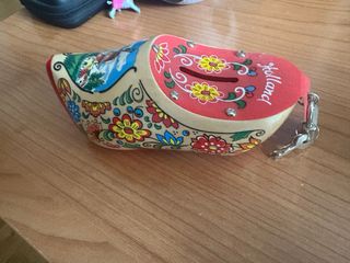Hucha zueco madera souvenir Holanda