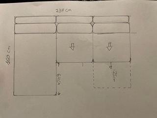 Sofá extensible chaiselonge y sillón reclinable