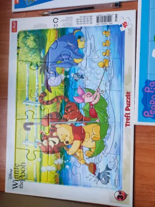 3 Puzzles Infantiles: Paw Patrol, Peppa Pig, Winni