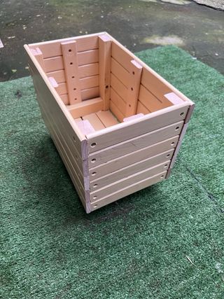 Fioriera Rialzata Legno e Plastica