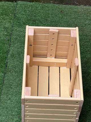 Fioriera Rialzata Legno e Plastica