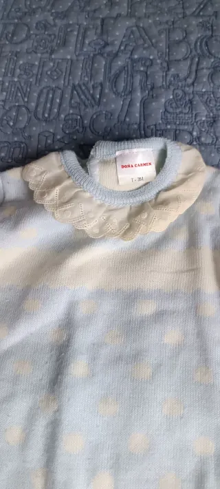 Pelele lana bebé niño 0-3 meses