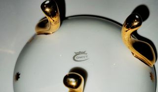 Pareja Cajas Porcelana Tocador Vintage