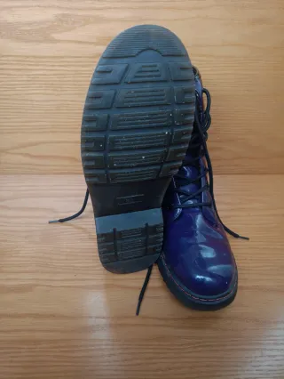 Botas Invierno Moradas Charol