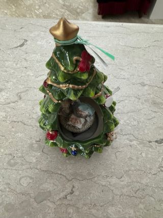 Carillon Albero Presepe Porcellana Hervit