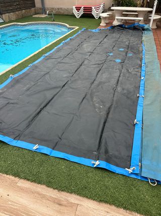 Lona cubrepiscina invierno plástico