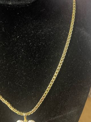 Collar Oso Laminado 14k 60cm