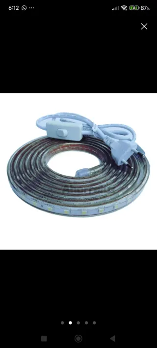 Tira LED 3m Blanco Frío con Interruptor