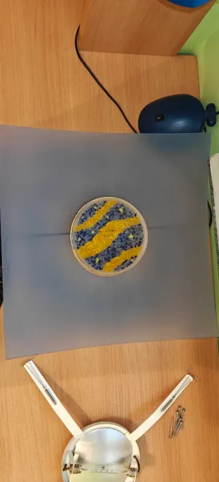 2 Lámparas de diseño azul. 50€ cada una.