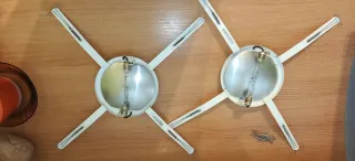 2 Lámparas de diseño azul. 50€ cada una.