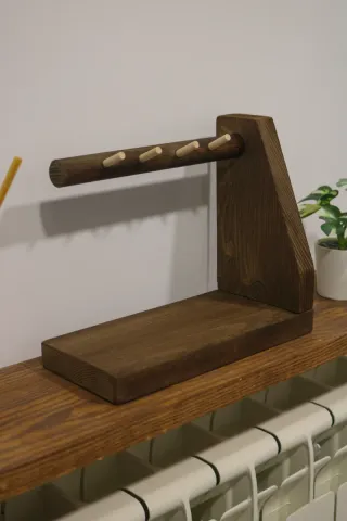 Soporte llaves y móvil madera