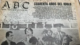 Periódico ABC: Muerte de Manolete 1987