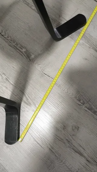 Perchero de pie negro madera