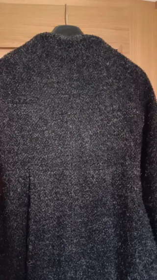 Abrigo Caramelo Lana Gris/plata