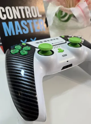 Mando PS5 Personalizado Carbono y Verde