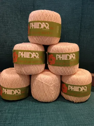6 gomitoli Phildar cotone Egitto