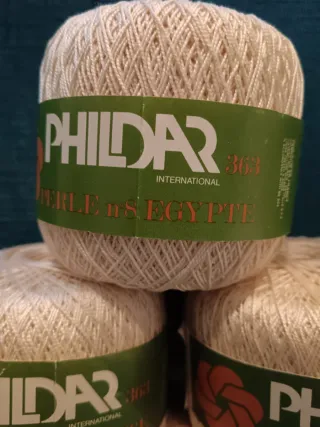 6 gomitoli Phildar cotone Egitto