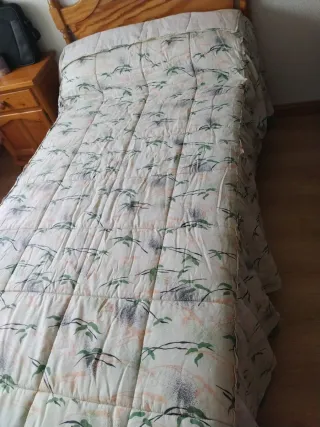 Colcha estampado floral