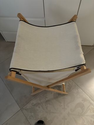 Cesto Ropa Sucia Madera y Lona