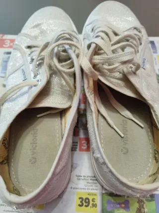 Zapatillas Victoria plateado