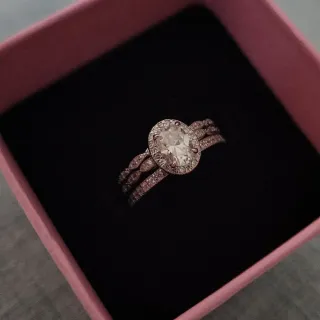 Anillo Plata Moissanita GRA Certificado