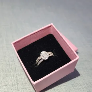 Anillo Plata Moissanita GRA Certificado