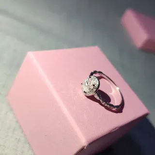 Anillo Plata Moissanita GRA Certificado