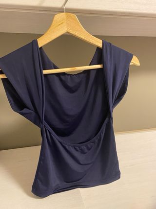 Top Stradivarius Azul Talla XS