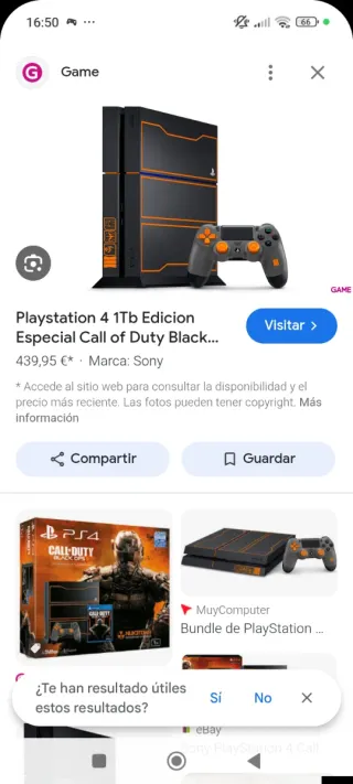 PS4 1TB Edición Especial Call of Duty