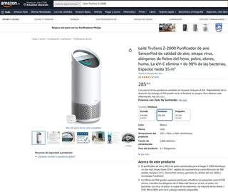 Purificador Aire TruSens Z2000 Blanco/Plata