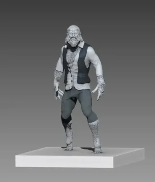 Figura 3D Hombre Lobo