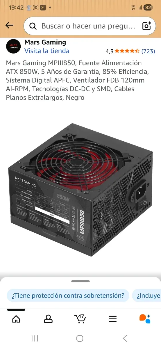 Mars Gaming MPIII850 Fuente de Alimentación 850W
