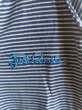 Felpa ragazzo a righe grigio/blu cappuccio