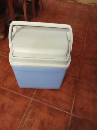 Nevera portátil grande azul