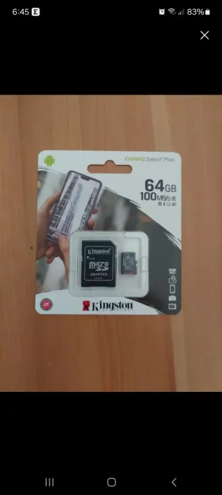 Tarjeta MicroSD Kingston 64GB Canvas Select Plus