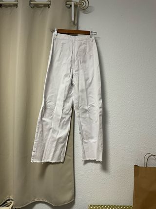 Pantalón ancho blanco