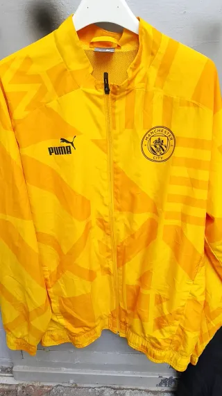 Tuta calcio Puma Manchester City gialla tg M