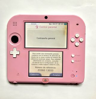 CONSOLA NINTENDO 2DS Rosa + 2 juegos.