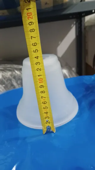 Tulipa de cristal para lámpara