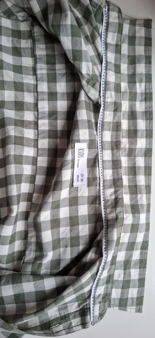 Camisa de Cuadros Verde 13-14