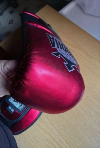 Guantes Boxeo Buddha Rojo Metalizado 14oz
