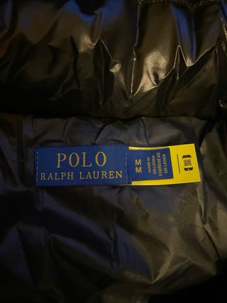Abrigo Ralph Lauren Negro Brillante