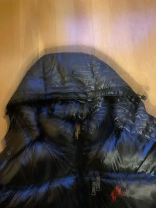 Abrigo Ralph Lauren Negro Brillante