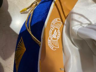 Sombrero Mexicano Charro Azul y Dorado