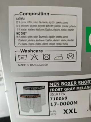 3 Pack 2 Calzoncillos Kappa Talla menos