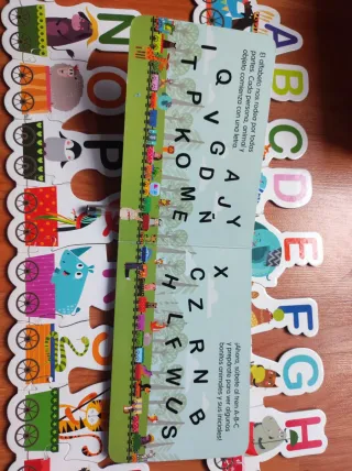 Puzzle Abecedario Animales Tren