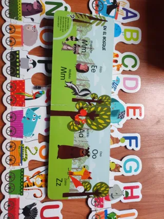 Puzzle Abecedario Animales Tren