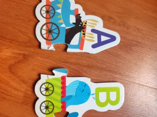 Puzzle Abecedario Animales Tren